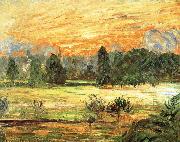 Camille Pissarro Sunsets Germany oil painting artist